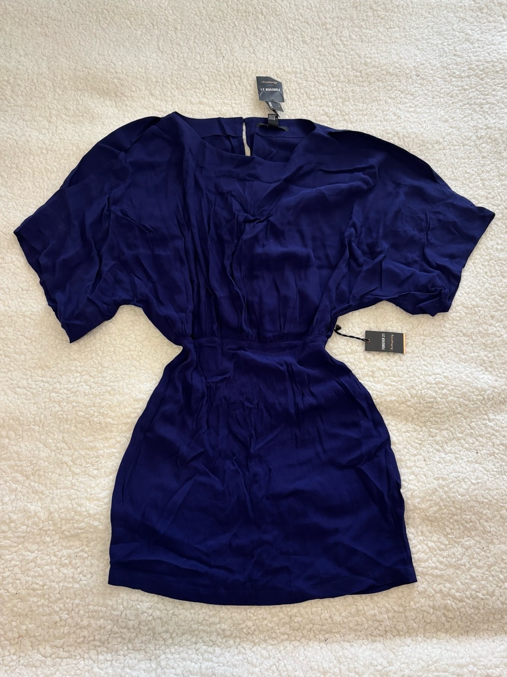 Forever 21 Women Blue Lightweight Mini Dress Early 2000s